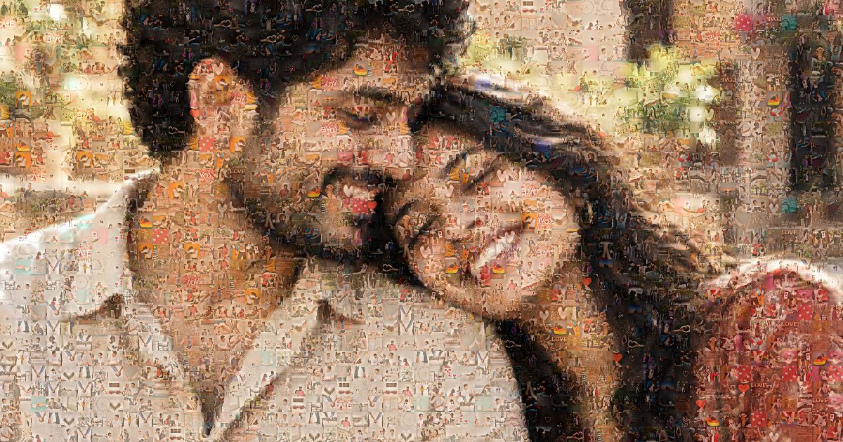 Built a photo mosaic maker that runs entirely in your browser — no uploads, no tinted look